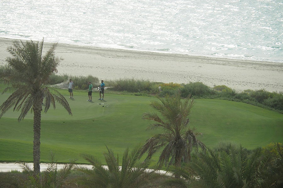 You can play a few rounds of golf — if you can stand the heat.