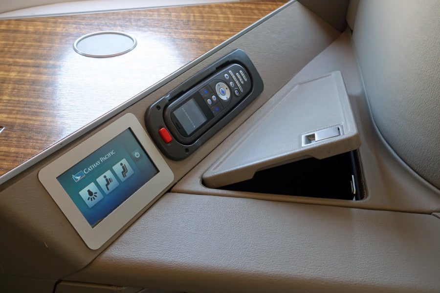CX's slightly refreshed first-class cabin now has touchscreen seat controls.