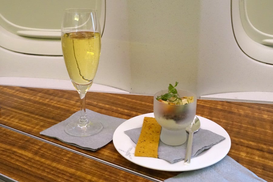 You also receive a small amuse bouche before departure.