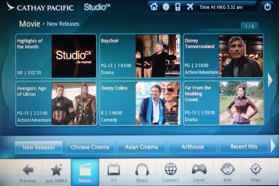 CX offers a variety of new releases and TV shows.