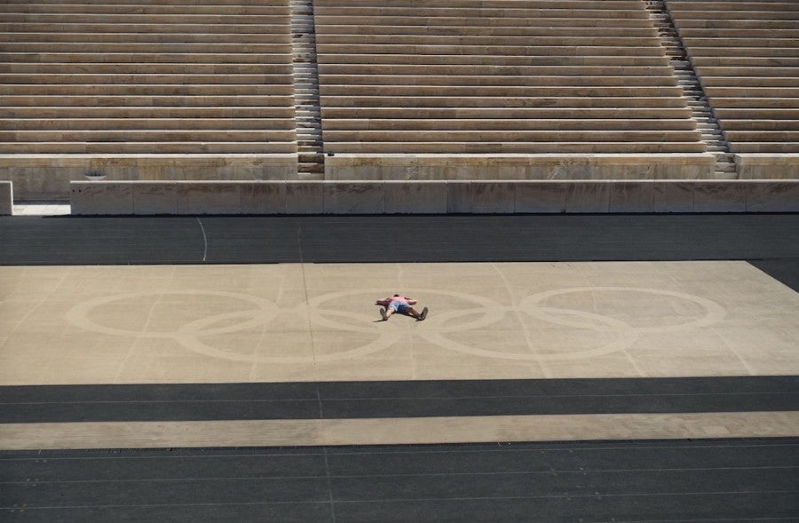 Am I tanning... or did I just run a marathon? You decide.