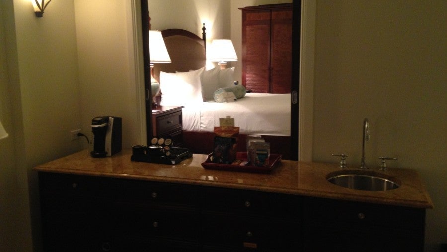 Looking into the second bedroom from the living room