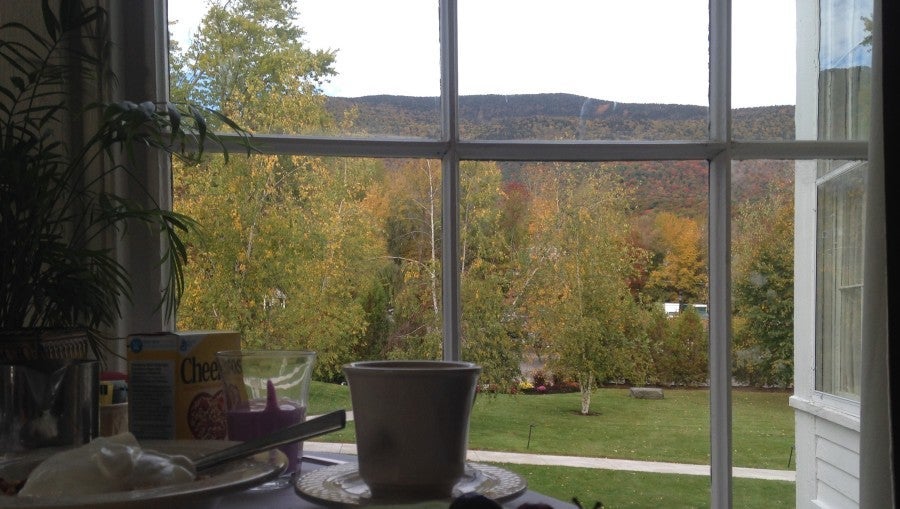 Equinox breakfast view