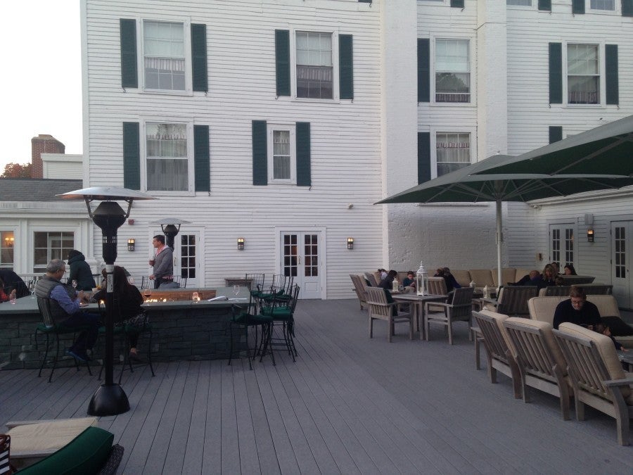 Equinox outdoor bar area