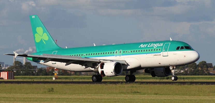 Aer Lingus will start flying in three new US cities next year. Photo courtesy of Shutterstock.