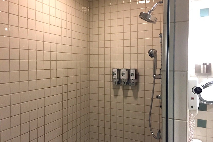I was happy the shower was stocked with Red Flower products.
