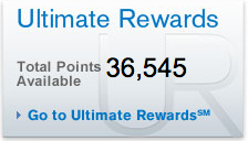 Ultimate Rewards balance