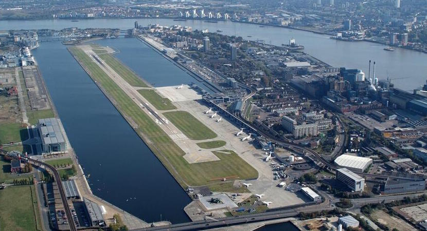 London City Airport from above.