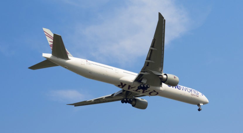 A Qatar 777.