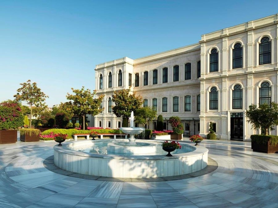 You'll have views of the Bosphorus from the Four Seasons' marble-paved terrace. Photo courtesy of Four Seasons.