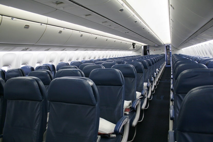 The Delta economy cabin.