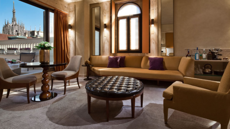 The Park Hyatt Terrace suite offers Duomo views.