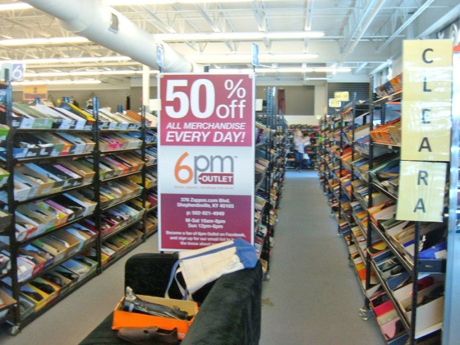 Who has time to spell out "clearance"? Get to shopping already! Photo courtesy of Angel S. / Yelp.