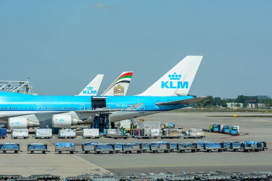 Some 747s are equipped to take passengers up front and extra cargo in back on the main deck.