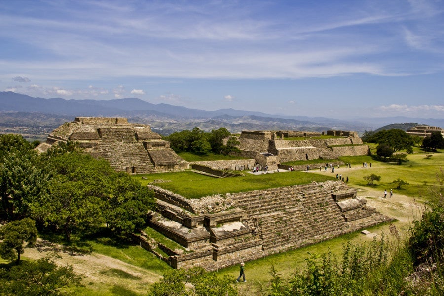 Monet Alban, the ruins of the Zapotec political center not far from Oaxaca. Photo courtesy of Shutterstock.