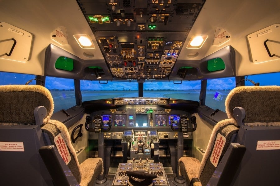 Inside the simulator. Photo courtesy of Shutterstock.