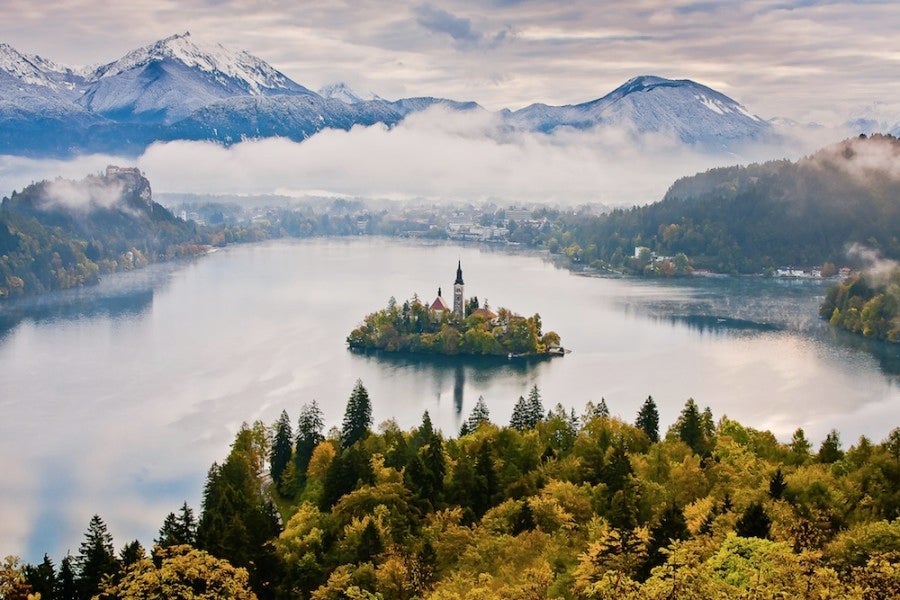 A panorama of Slovenia's breathtaking Lake Bled. Photo courtesy of Slovenia Tourism.