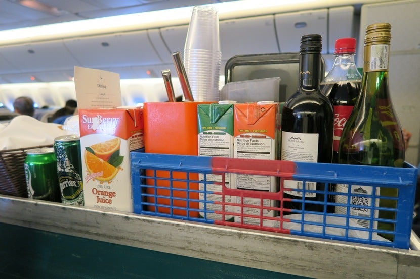 Plenty of drink options to choose from.