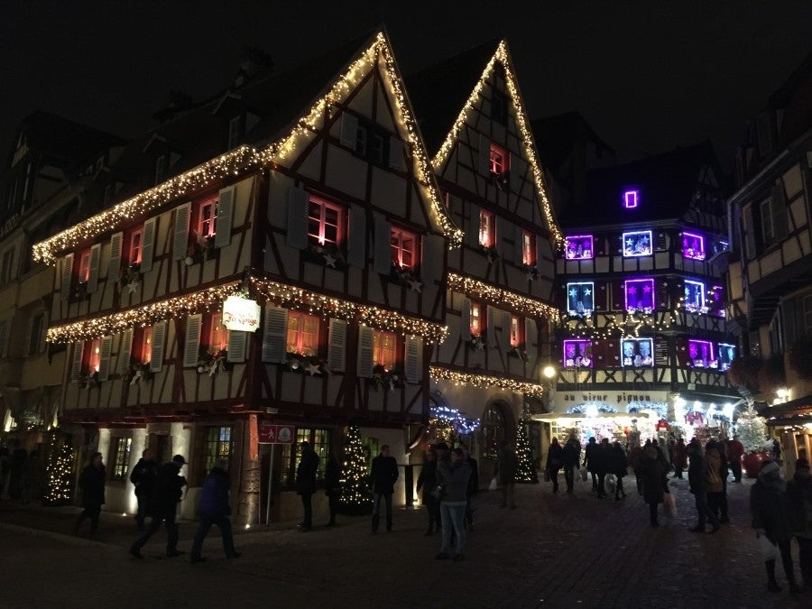 Colmar Christmas Market at night