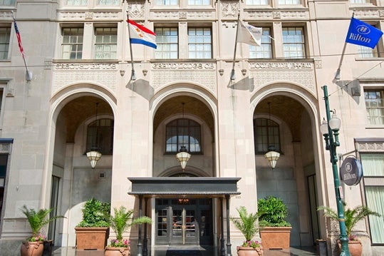 The Hilton New Orleans.