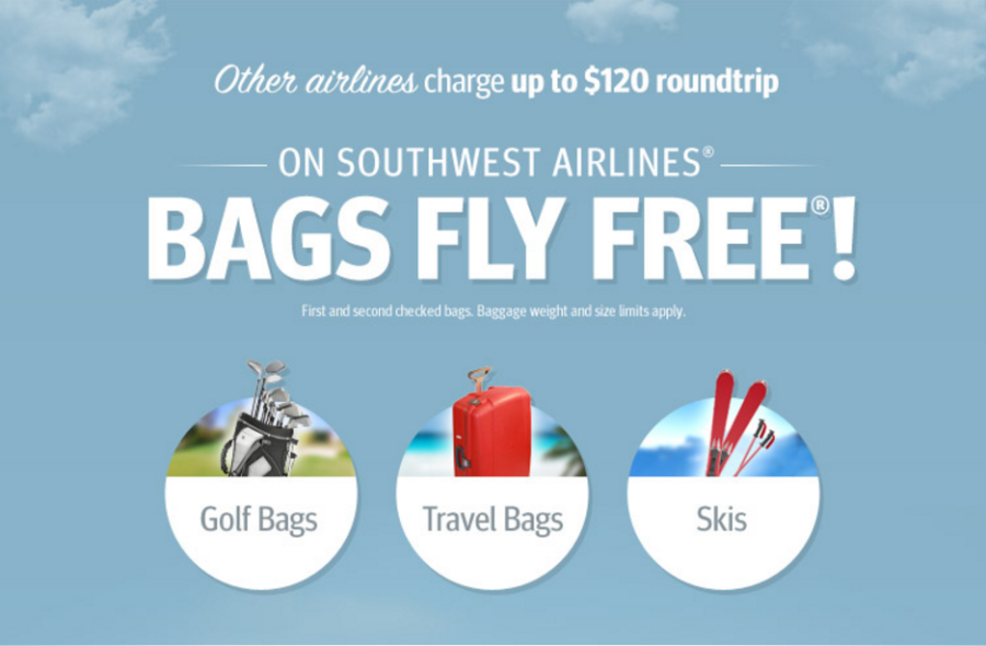 Southwest no baggage fees