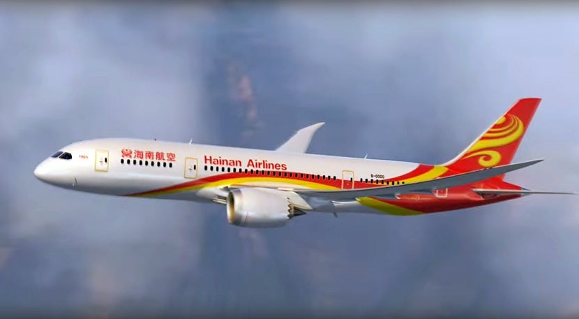 Hainan Airlines Dreamliner.