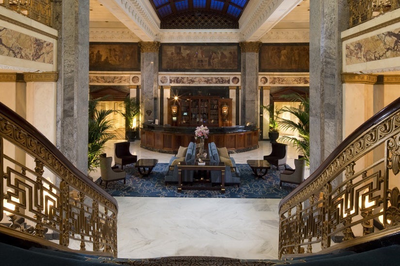 The Seelbach's charming lobby.