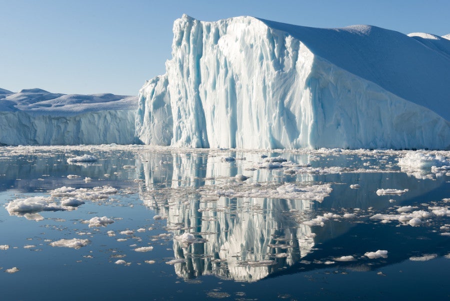 Float among the icebergs of Greenland's Disko Bay. Photo courtesy of Shutterstock.