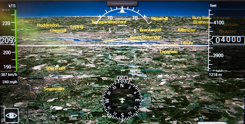 This virtual view from the cockpit was pretty cool.