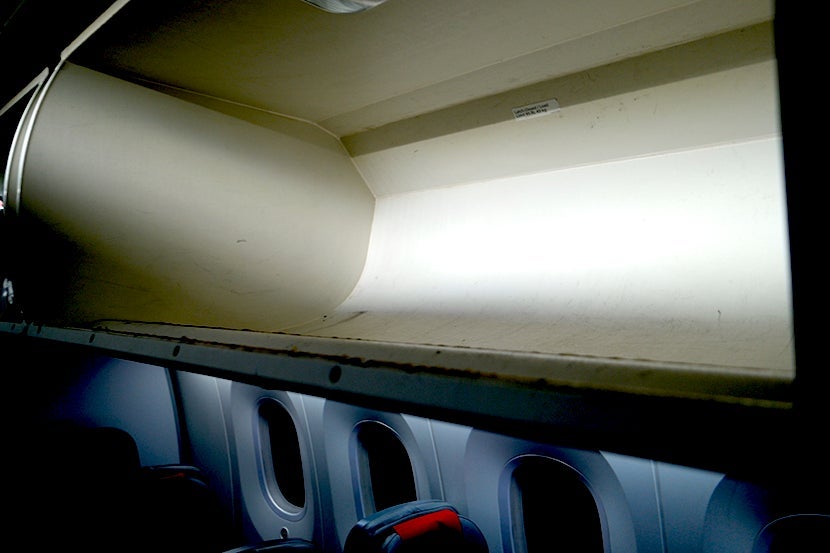 Overhead bins. Image courtesy of Kofi Lee-Berman.