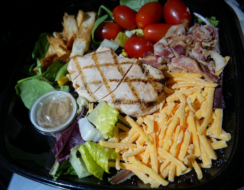 A couple of tortilla strips were the only thing that put the "Southwest" in this Salad.