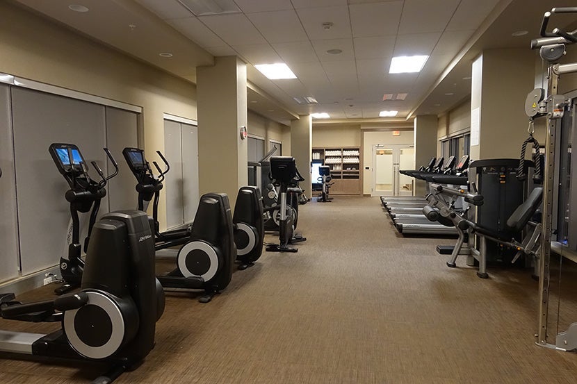 The large gym at The Westin Austin Downtown.
