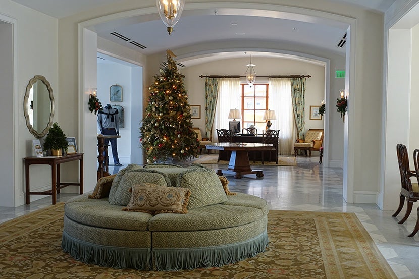 A glimpse of the hotel's beautiful lobby.