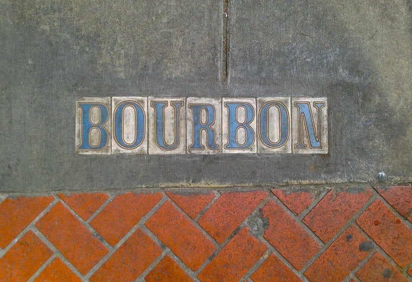 Bourbon Street may be named for the 18th century House of Bourbon, but it's more associated with the liquid form now.
