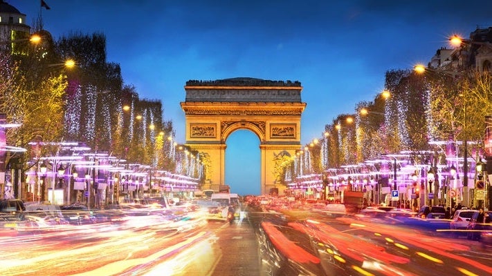Paris France Arc de Triomphe night featured shutterstock 124132723