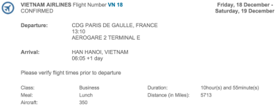 I was looking forward to my nearly 11-hour flight on board Vietnam Airlines' A350.
