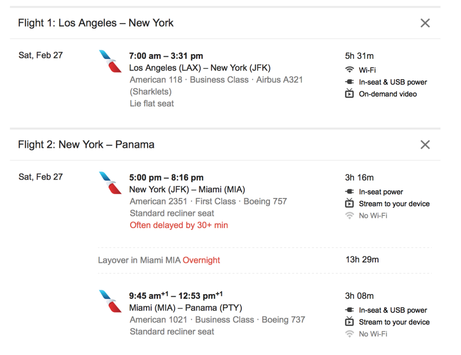 Look carefully for the Airbus 321 with Lie Flat seats on the LAX-JFK transcontinental service.