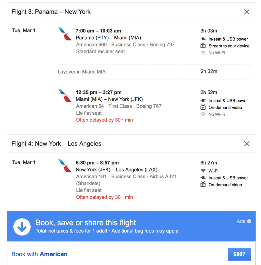$807 RT all in business and first class, with a boatload of EQMs.
