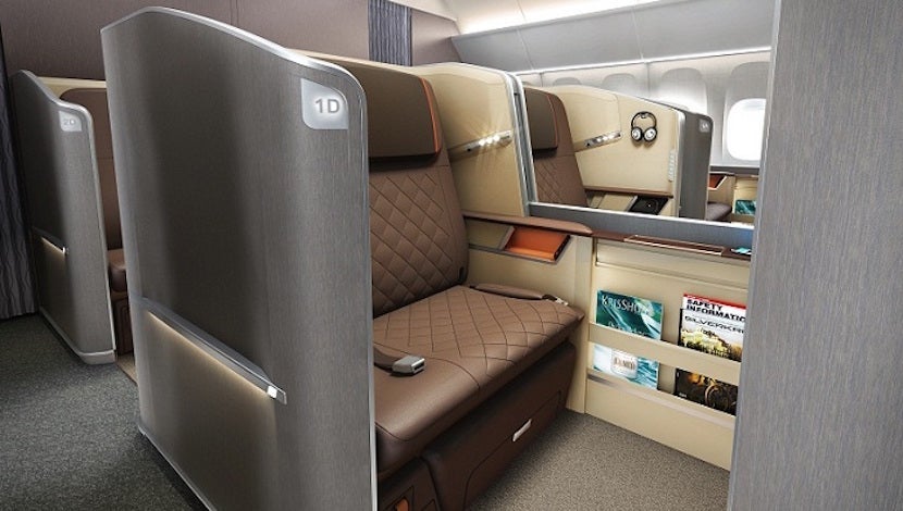 Singapore's seats earn a place on this list since they're so roomy. Photo courtesy of Singapore Airlines.