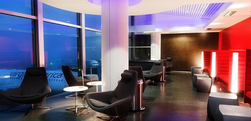 You can simply pay for access to Virgin America's LAX Loft.