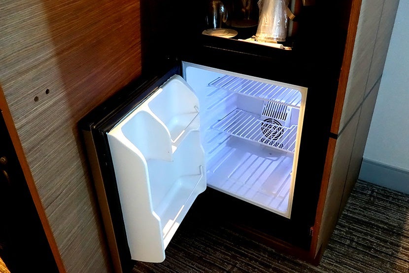 You can save your leftover BBQ in the mini-fridge.