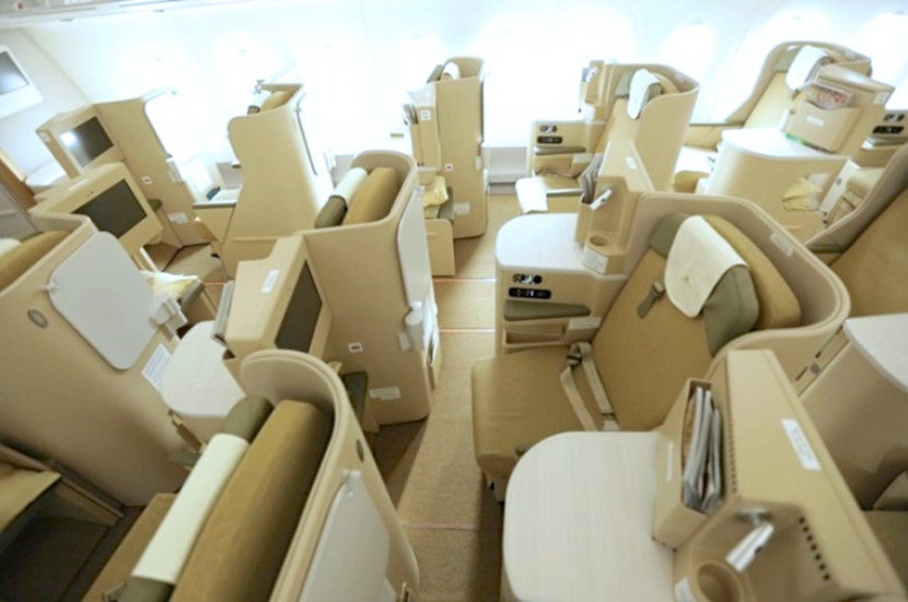 The business class cabin wasn't my favorite.