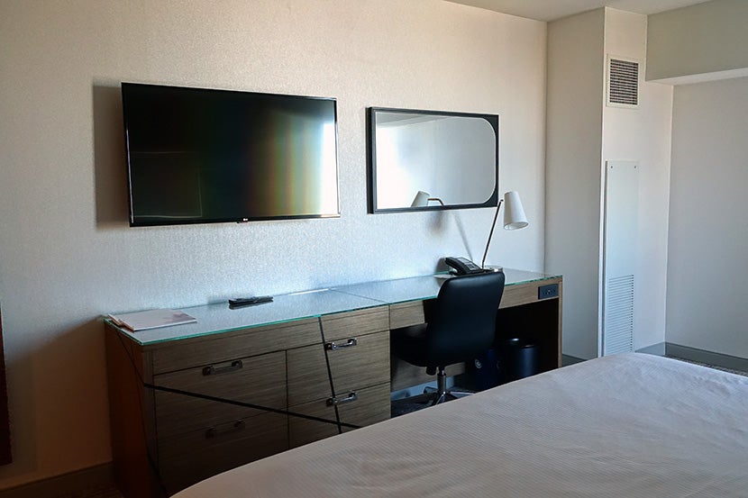 There was plenty of workspace in our room.