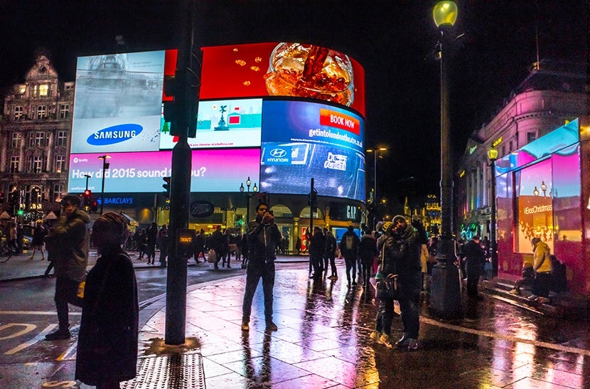 Piccadilly Circus. Image courtesy of Kofi Lee-Berman.