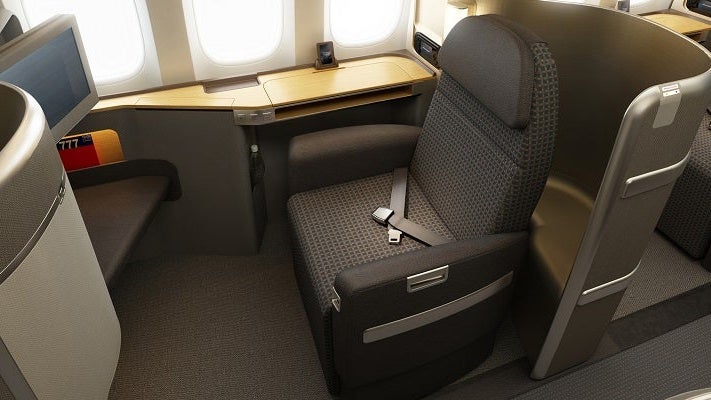 American Airlines first class seat featured