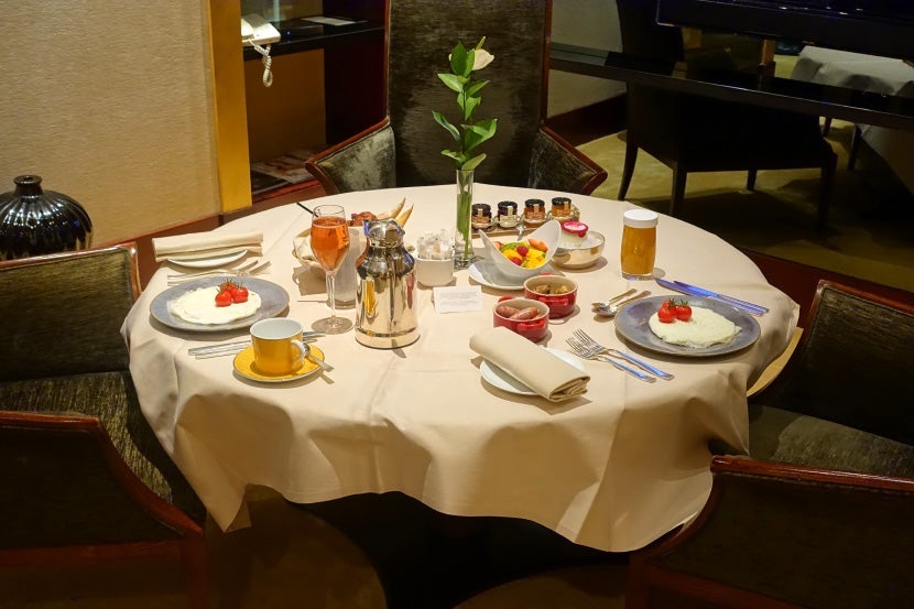 An amazing in-room breakfast.