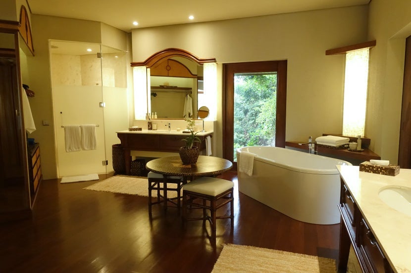 The bathroom was quite large as well.