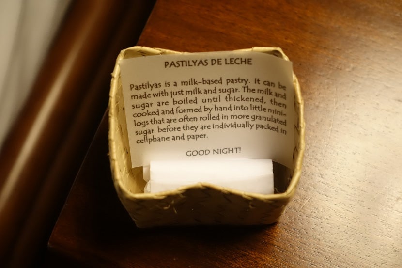 We received a different turndown treat each night.