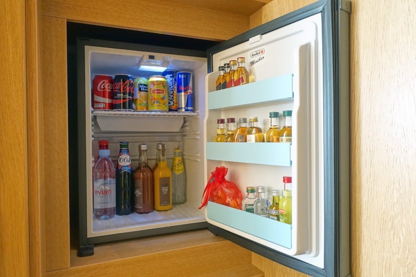 You'll have to pay 8 euros for a Coke if you go the mini-bar route.