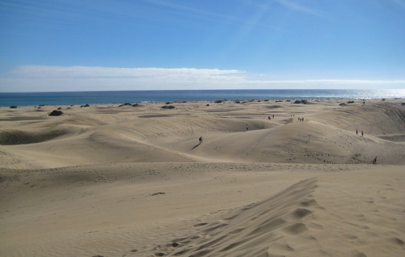 The sand dunes in Maspalomas, Gran Canaria. Image courtesy of Lori Zaino.